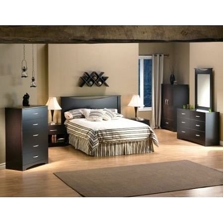 Modern 6-Drawer Bedroom Dresser in Chocolate Wood Finish - Free Shipping