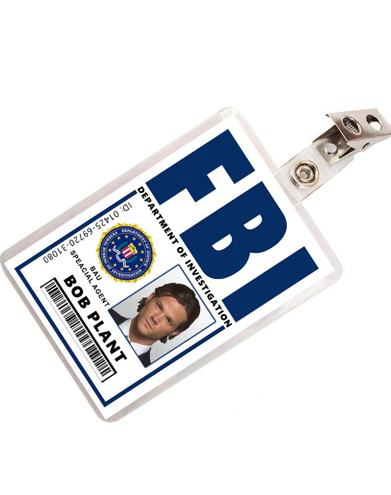 Supernatural Bob Plant FBI ID Badge