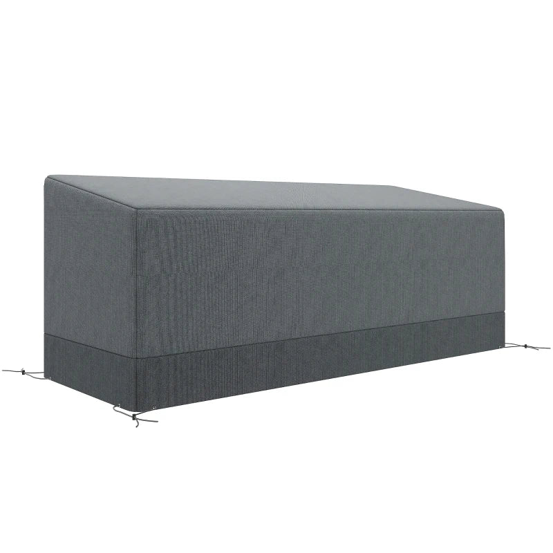 Patio Furniture Covers Waterproof for 3 Seater Sofa, 600D Heavy Duty Oxford Outdoor Patio Cover, 75" x 28.3" x 29.9", Grey