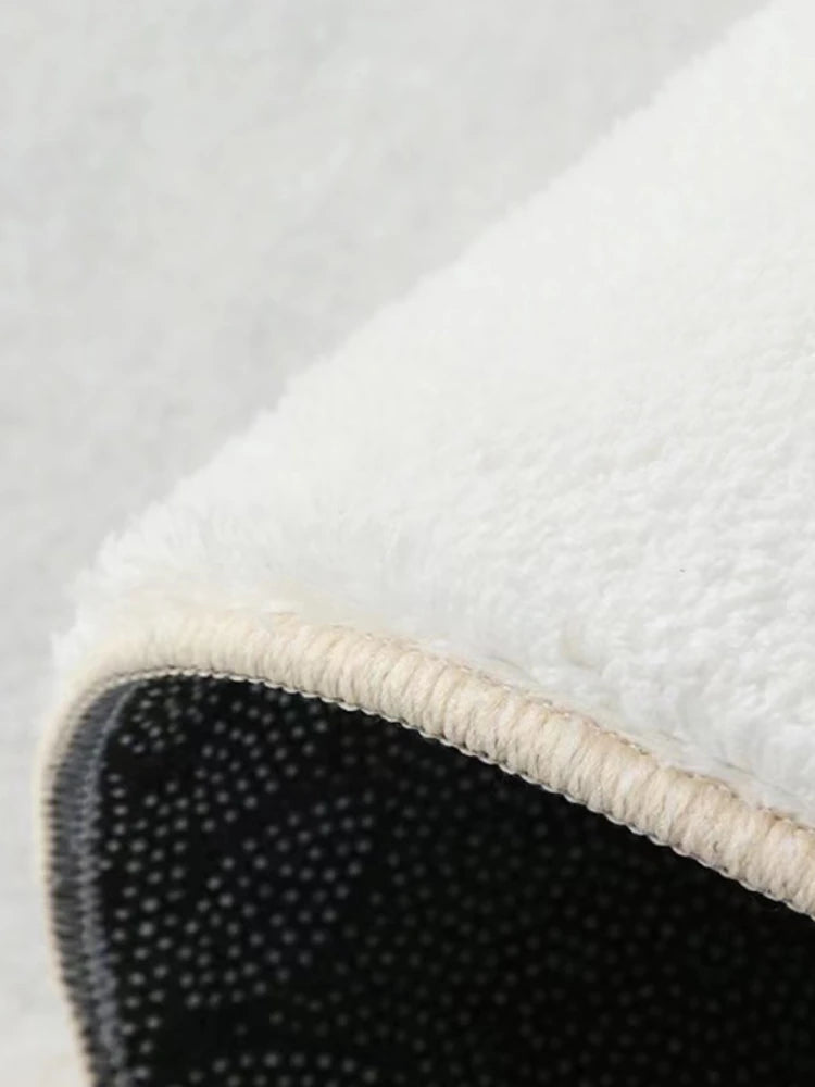 Retro Minimalist Bedroom Large Area Carpets Plaid Bedroom Bedside Carpet Comfortable Soft Balcony Rugs Plush Coffee Table Rug IG