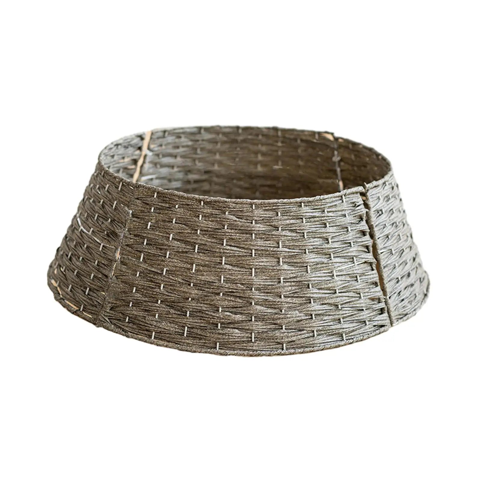Christmas Tree Skirt Festivals Decorative Rustic Collections Parties 60x17cm Xmas Tree Stand Basket Xmas Tree Skirt Base Cover