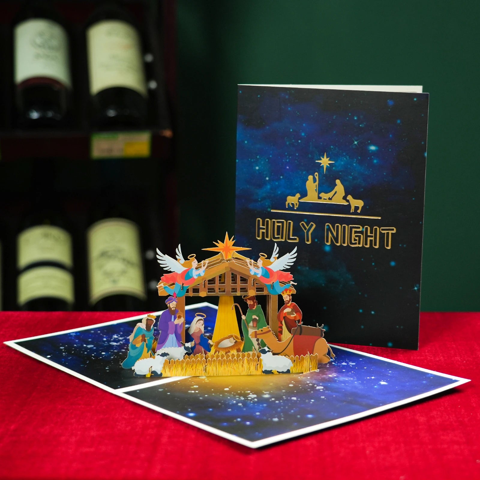 Christmas Card Santa Ride Xmas Festival New Year Card Winter Holiday Greeting Cards with Envelopes