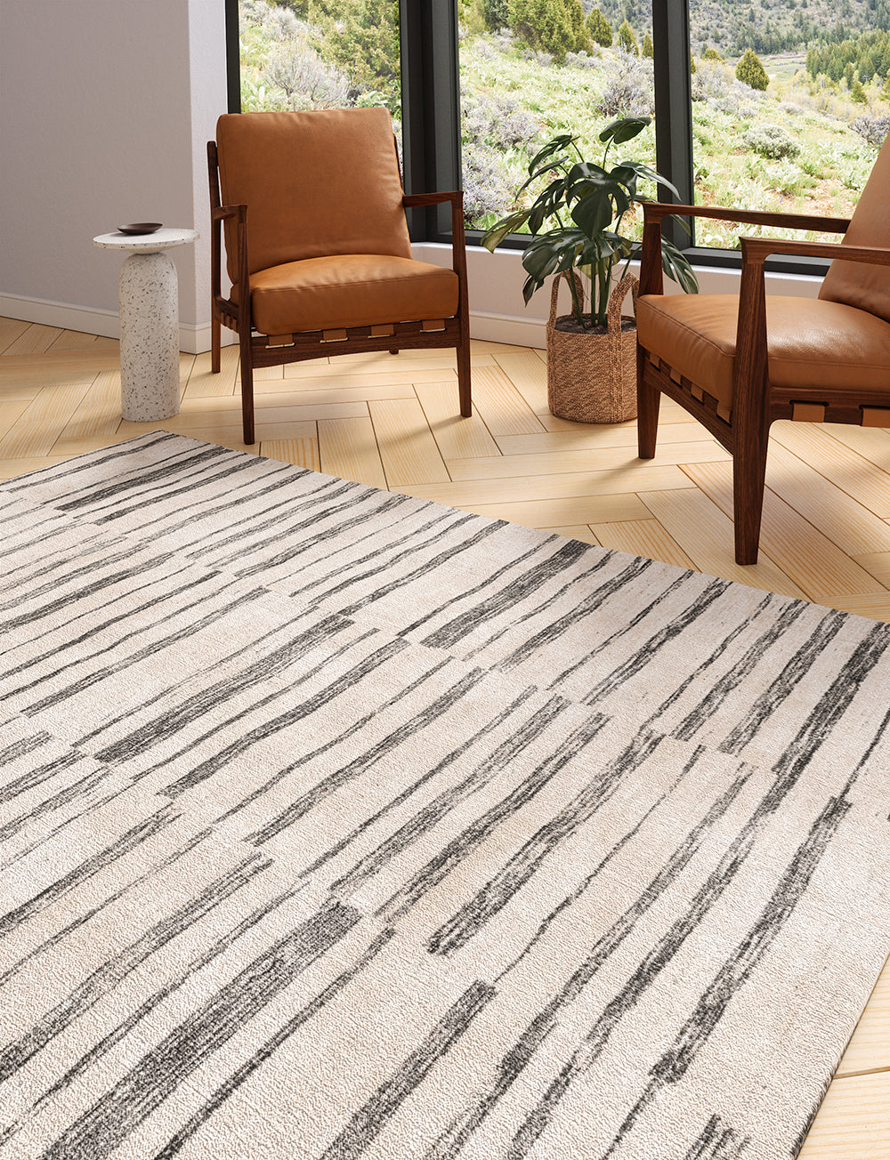 Sahara Ivory Grey Rug