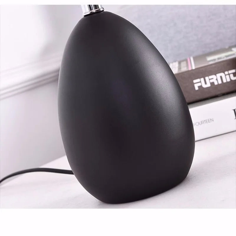 Black and White Living Room Coffee Table Night Lamp – Korean Design, Nordic Decor, Bedroom Bedside Lamps, Indoor Lighting