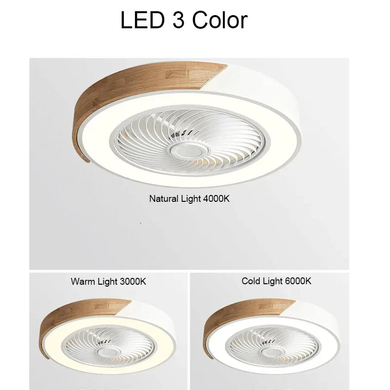 Smart Ceiling Fan with Light - 52CM Reversible 6-Speed Fan and 36W Lighting for Living Room and Dining Room