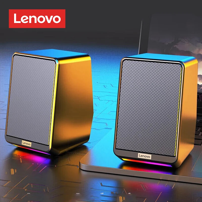 Choice Original Lenovo TS38 Wired Desktop Speakers – 3.5mm USB Sound Bar, Loudspeakers, Music Stereo Surround for Computer