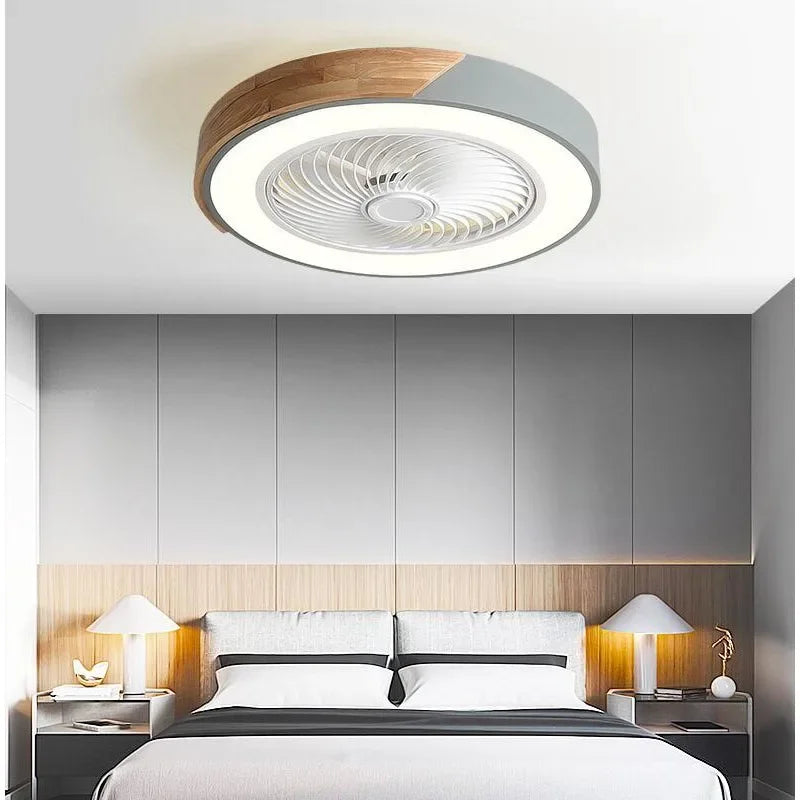 Smart Ceiling Fan with Light - 52CM Reversible 6-Speed Fan and 36W Lighting for Living Room and Dining Room