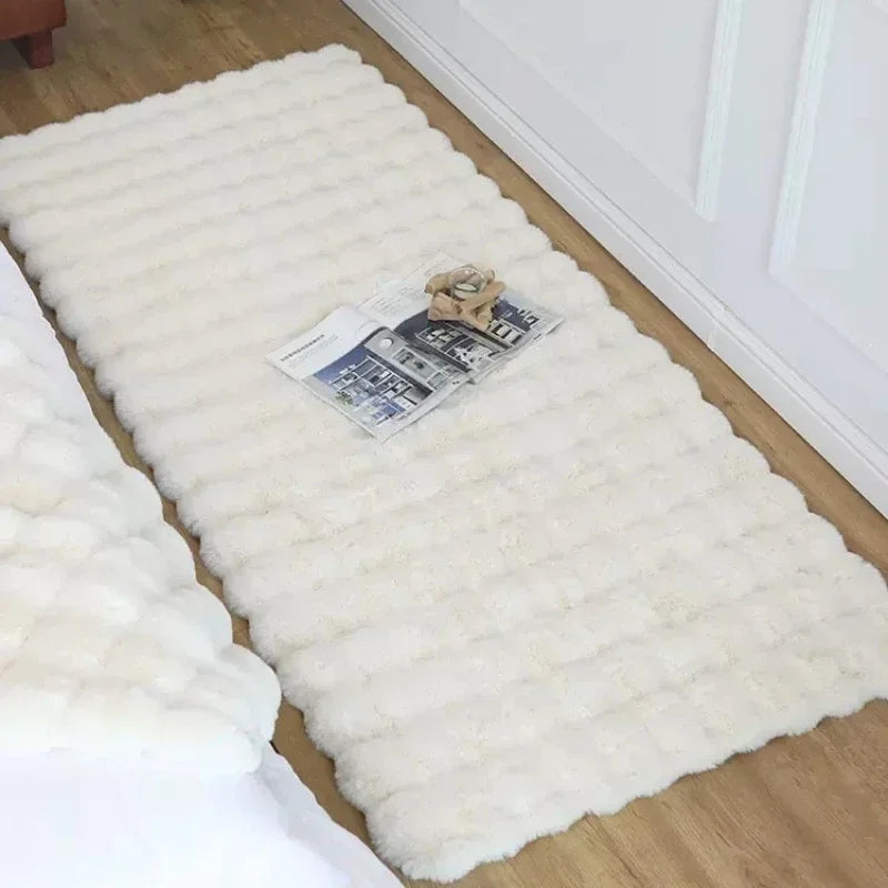 Large Bubble Plush Carpet - Soft and Cozy Floor Decor for Your Home