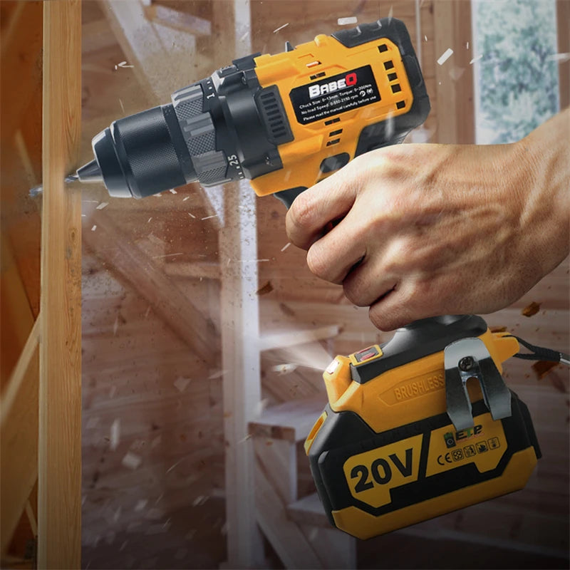 13mm Brushless Electric Impact Drill – 3-in-1 Cordless Screwdriver with 180N.M Torque for Makita 18-21V BatteriesÂ