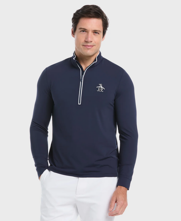 **Quarter Zip Long Sleeve Sweater