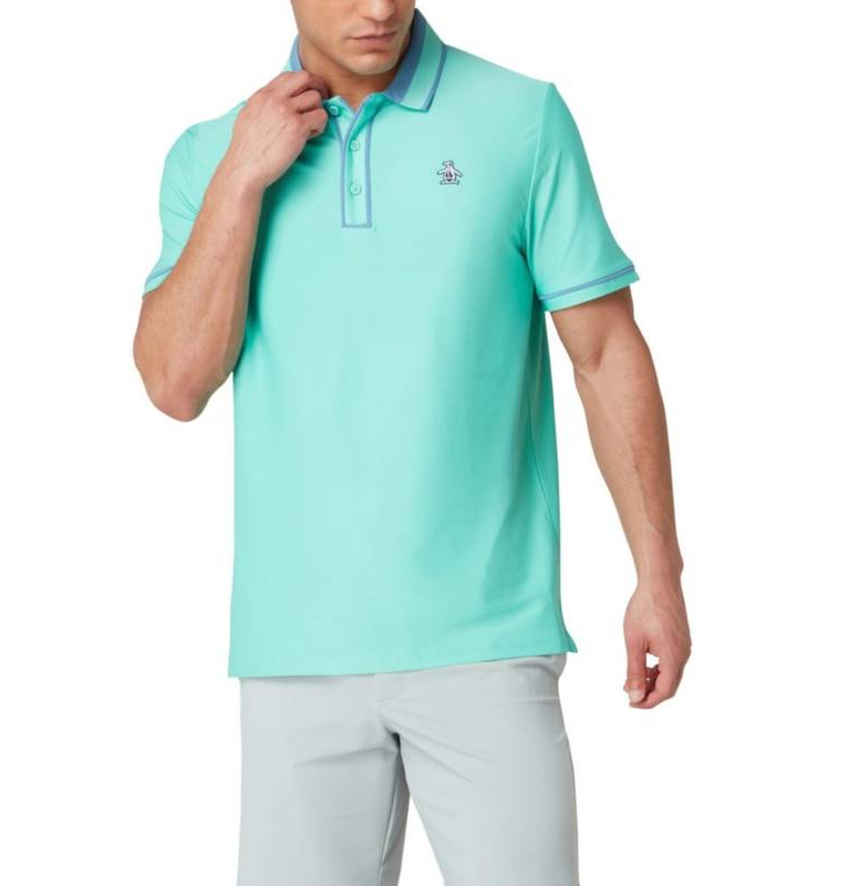 Ribbed "Earl" Block Short Sleeve Polo