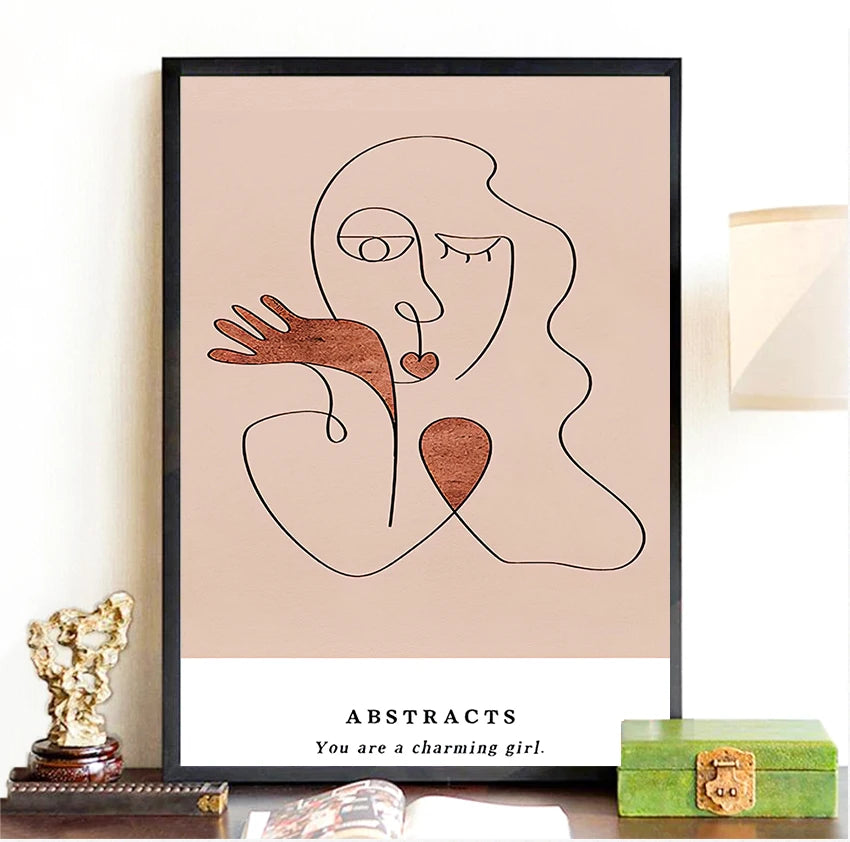 and Print Wall Art Pictures Posters Living Room Home Decor NO FRAME Abstract Boho Style Gallery Canvas Painting Poster