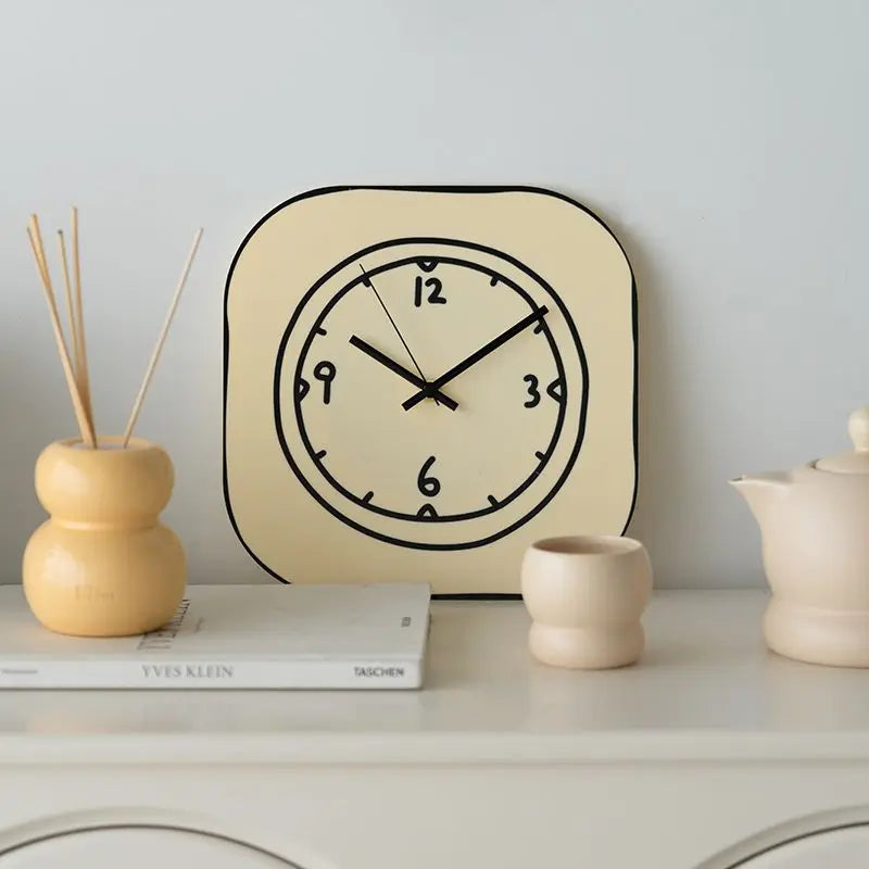 Modern Minimalist  Acrylic Clock Wall Decoration Living Room Bedroom Silent Wall Clock Desktop Ornaments Home Decoration Items