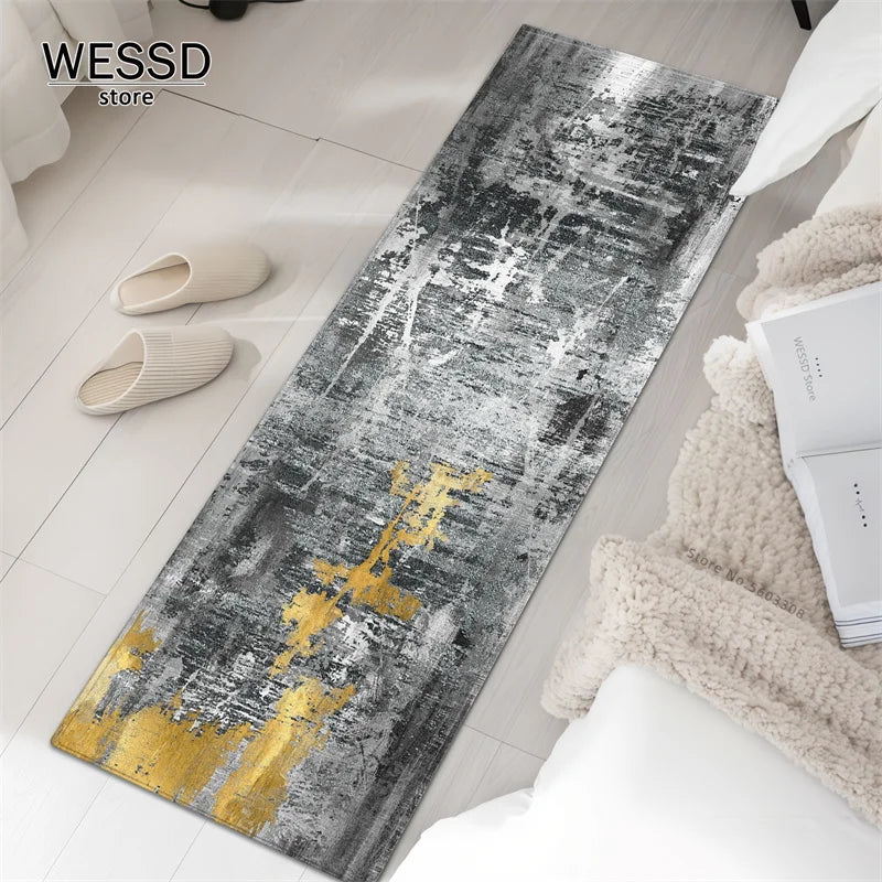 Modern Abstract Rug Long Kitchen Mat Custom Aesthetic Carpets For Living Room Italian Minimalist Style  Absorbent Bathroom Rug