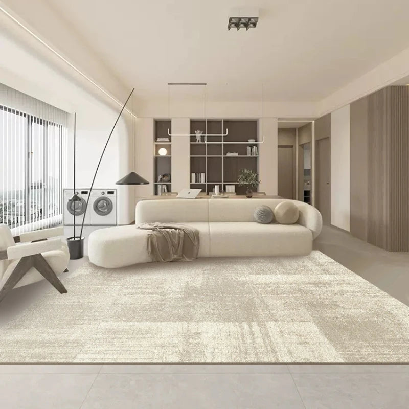 Thickened Living Room Large Area Carpet Cream Style High End Home Sofa Non Slip Carpets Bedroom Bedside Waterproof 2024 New Rug