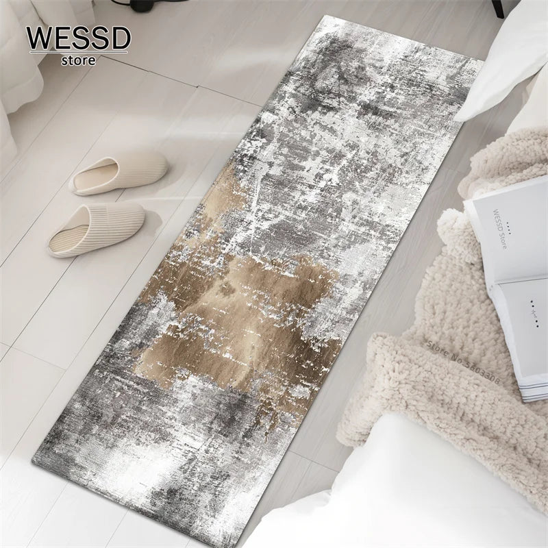 Modern Abstract Rug Long Kitchen Mat Custom Aesthetic Carpets For Living Room Italian Minimalist Style  Absorbent Bathroom Rug