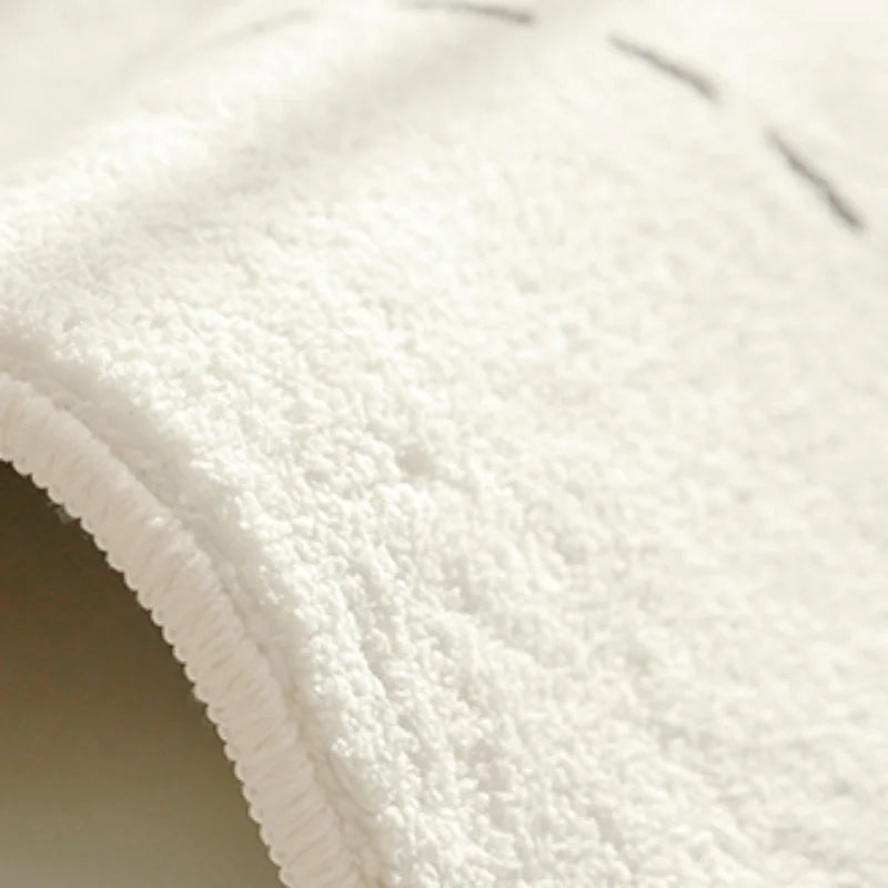 Modern Minimalist Carpets for Living Room Luxury Bedroom Decor Black White Carpet Fluffy Soft Lounge Rug Thicken Plush Floor Mat