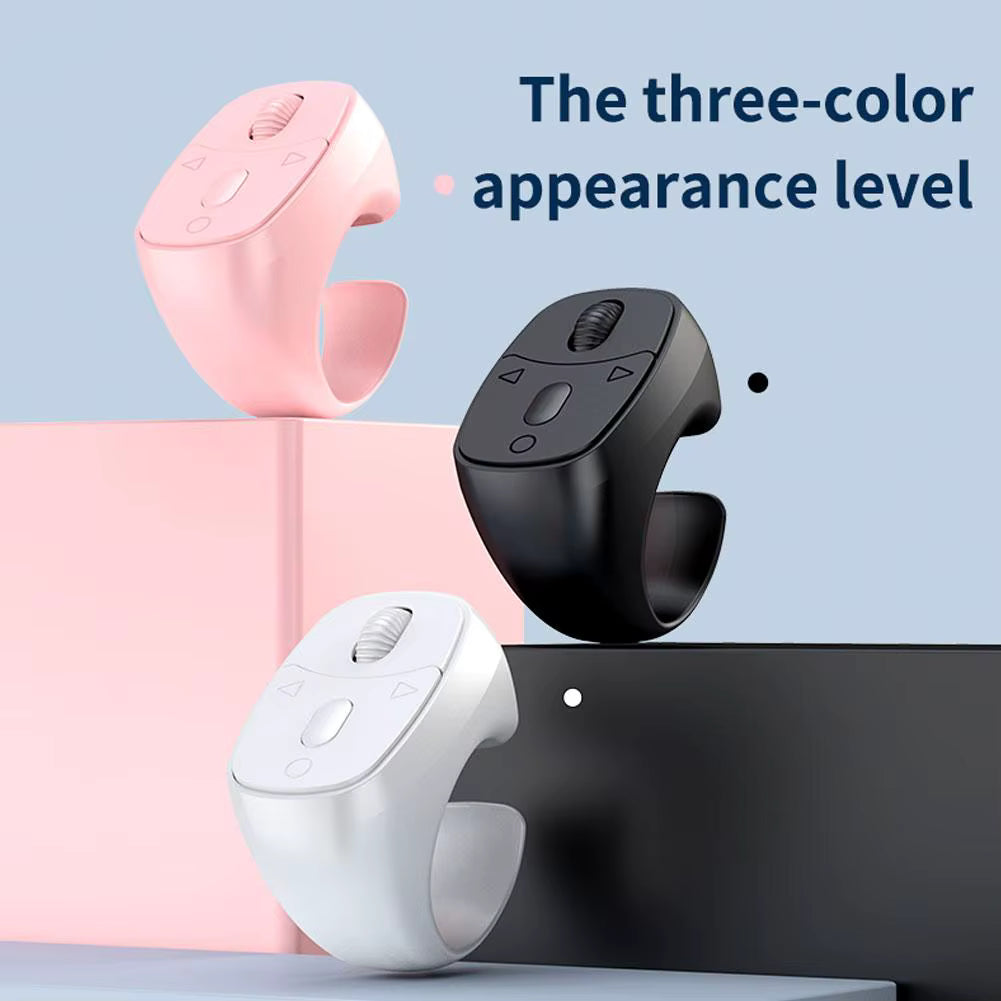 Bluetooth Scrolling Ring Remote Control – Rechargeable Video Scroller & E-Book Page Turner