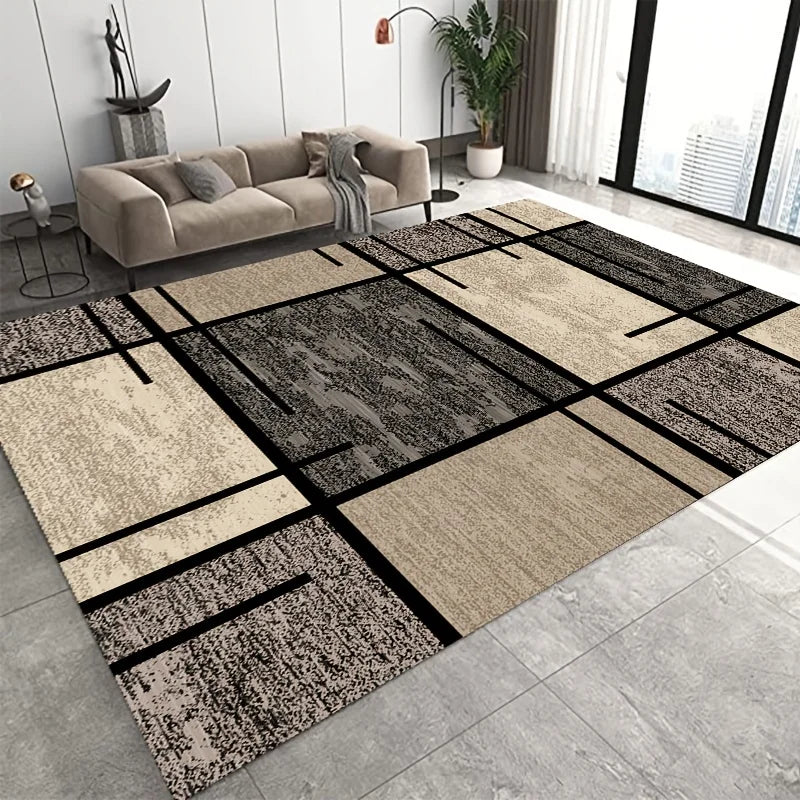 Modern Geometric Carpet for Living Room Decor Sofa Table Large Area Rugs Kitchen Hallway Balcony Floor Mat Bedroom Carpet Decor