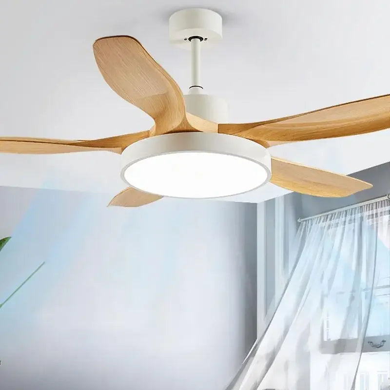 Large Ceiling Fans with LED Light - 48,52,60 Inch DC Motor, Remote Control, Living Room & Bedroom Ceiling Fan, 220V,110V
