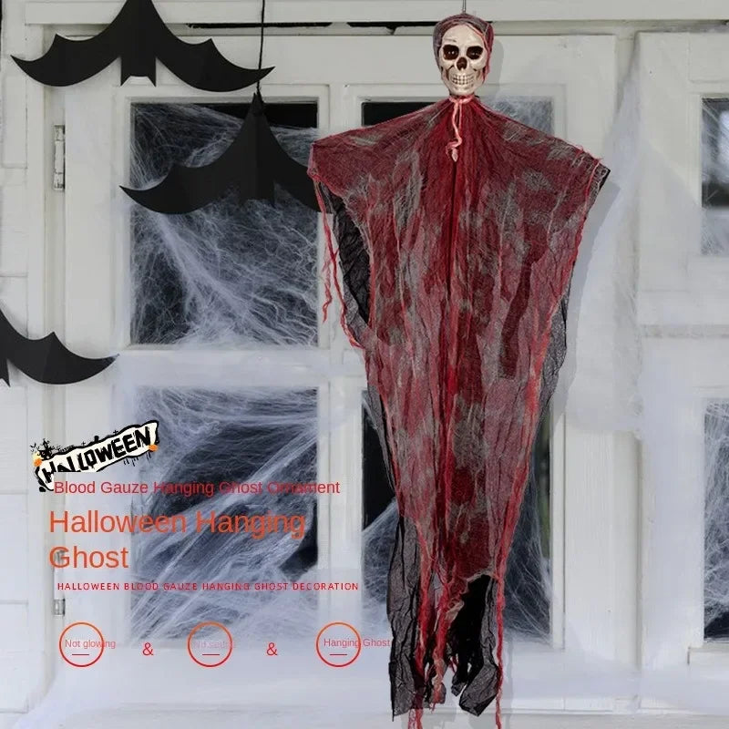 10PCS Scary Hanging Ghost Skull Decorations | Grim Reaper Skeleton Props for Halloween Party| Diy skeleton props for Halloween party