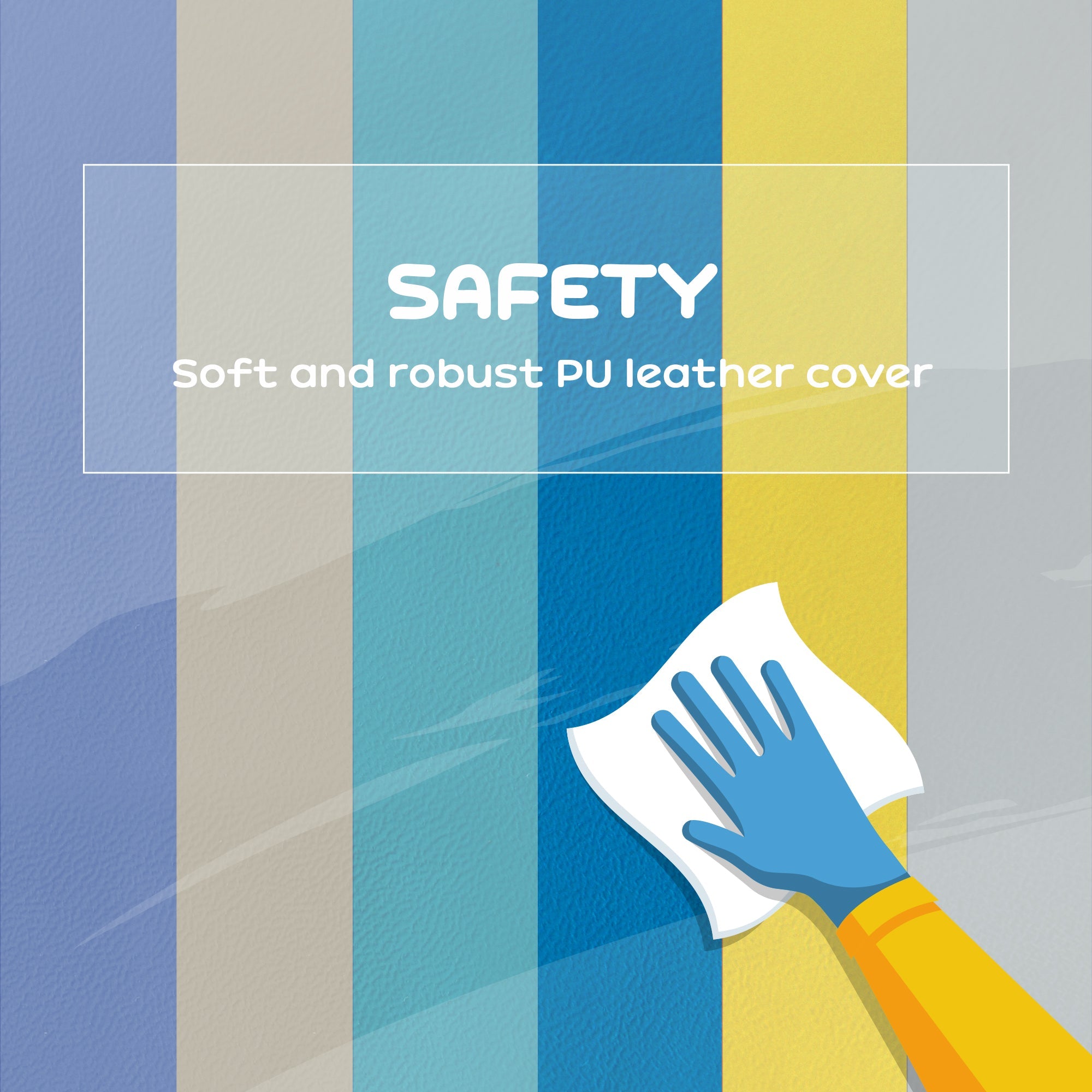 Qaba 6 Piece Soft Play Equipment for Kids 6-72 Months, Yellow and Green