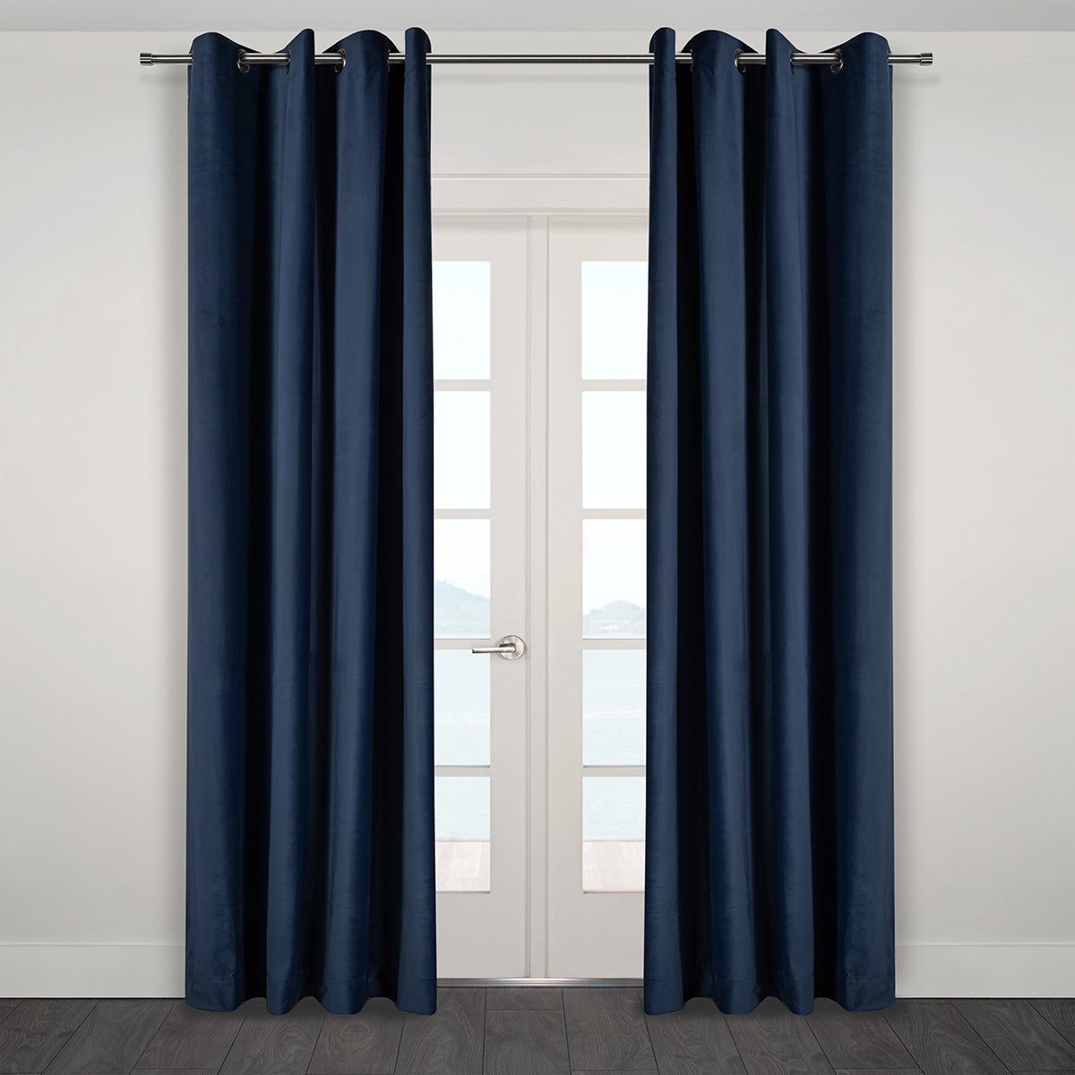 Heavy Velvet Textured Curtains 60" x 95"