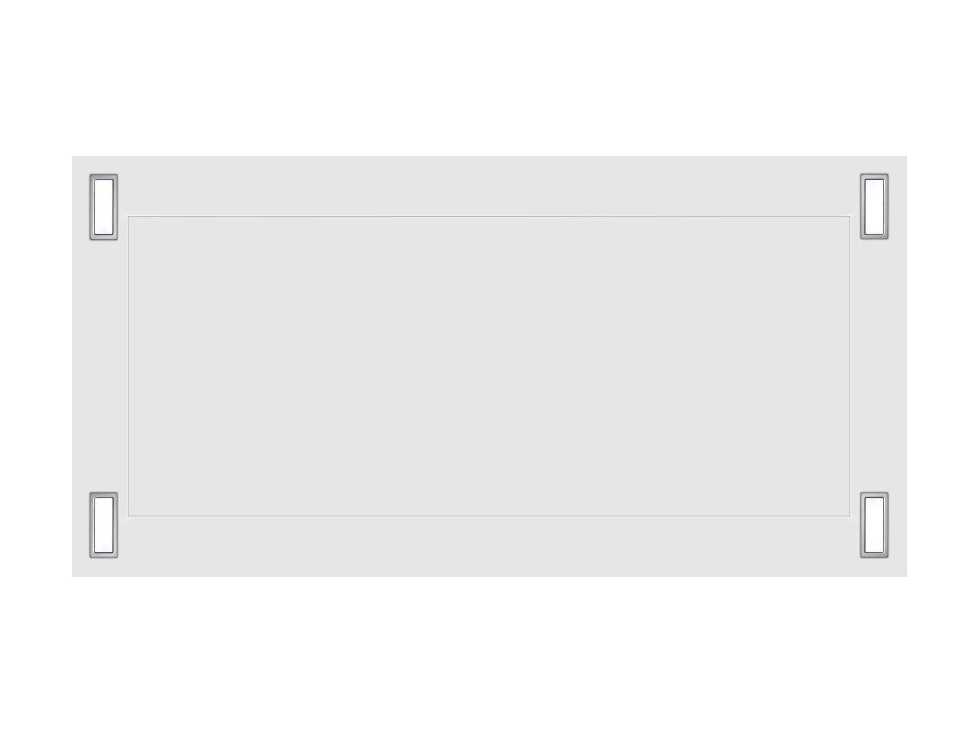 600 CFM White Flush Ceiling Mount Range Hood - VICTORY Sunset