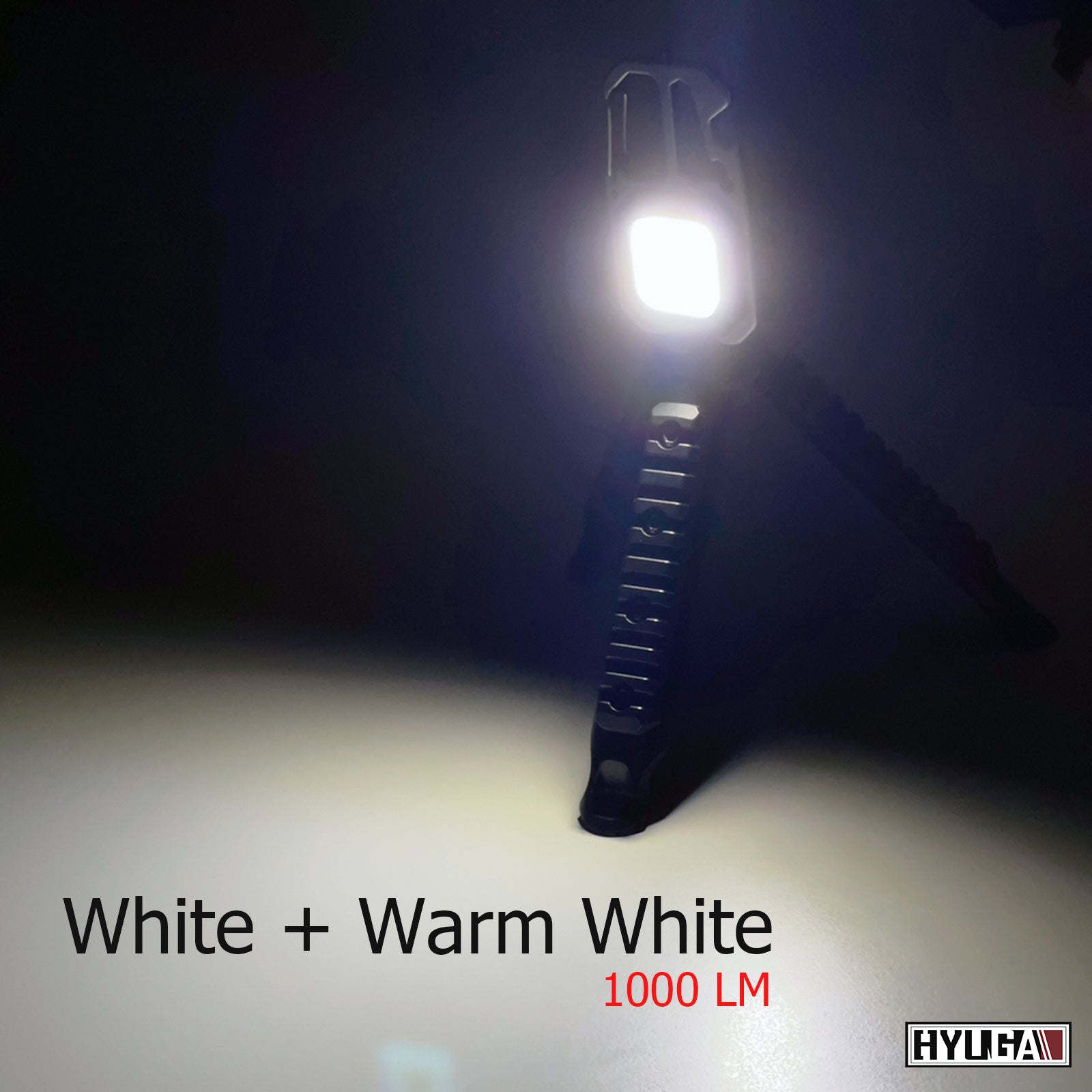 Mini Keychain COB Light 1000 Lumens Super Bright LED Rechargeable Flashlight as Outdoor Flashlight, Bottle Opener, Emergency Light, Screwdriver, Window Breaker (Pack of 1)