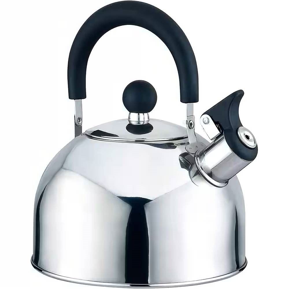 2.5 Quart Stainless Steel Whistling Teapot Kettle with Stay Cool Handle - Free Shipping