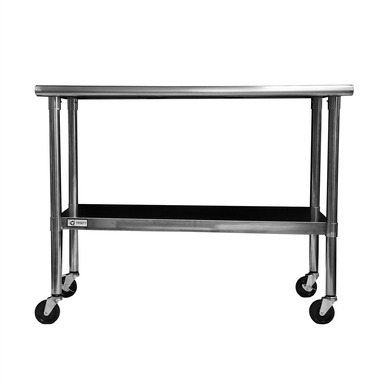 2ft x 4ft Stainless Steel Top Kitchen Prep Table with Locking Casters Wheels - Free Shipping