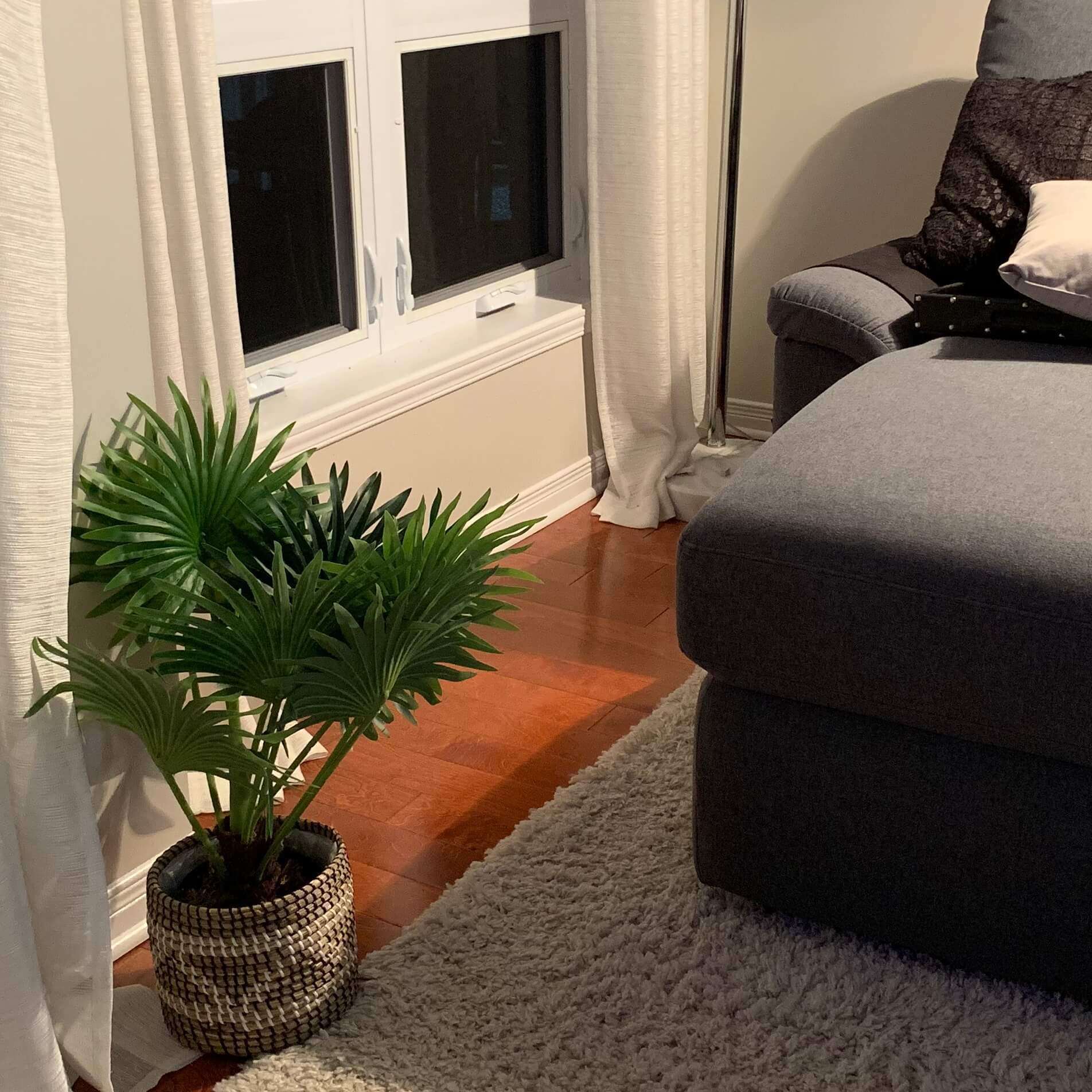 Tita Artificial Fan Palm Potted Plant 26''