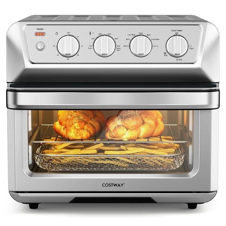 Kitchen Countertop Convection Toaster Oven Air Fryer Dehydrator Stainless Steel - Free Shipping