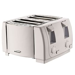 Brentwood 4 Slice Cool Touch Toaster in White - Free Shipping