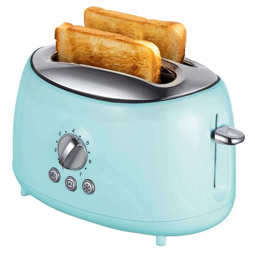 Brentwood Cool Touch 2-Slice Extra Wide Slot Retro Toaster in Blue - Free Shipping