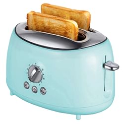 Brentwood Cool Touch 2-Slice Extra Wide Slot Retro Toaster in Blue - Free Shipping