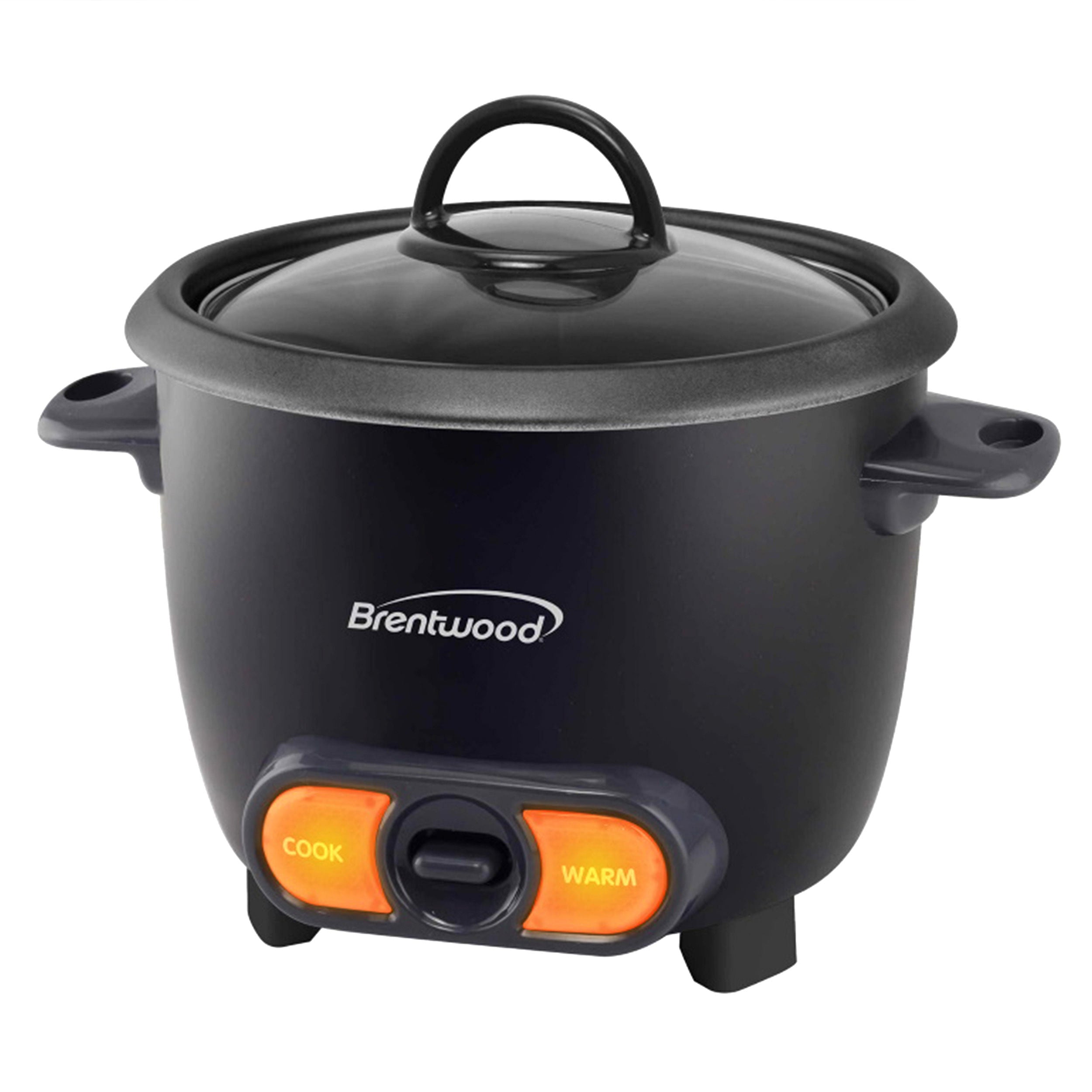Brentwood 3 Cup Uncooked/6 Cup Cooked Non Stick Rice Cooker in Black - Free Shipping