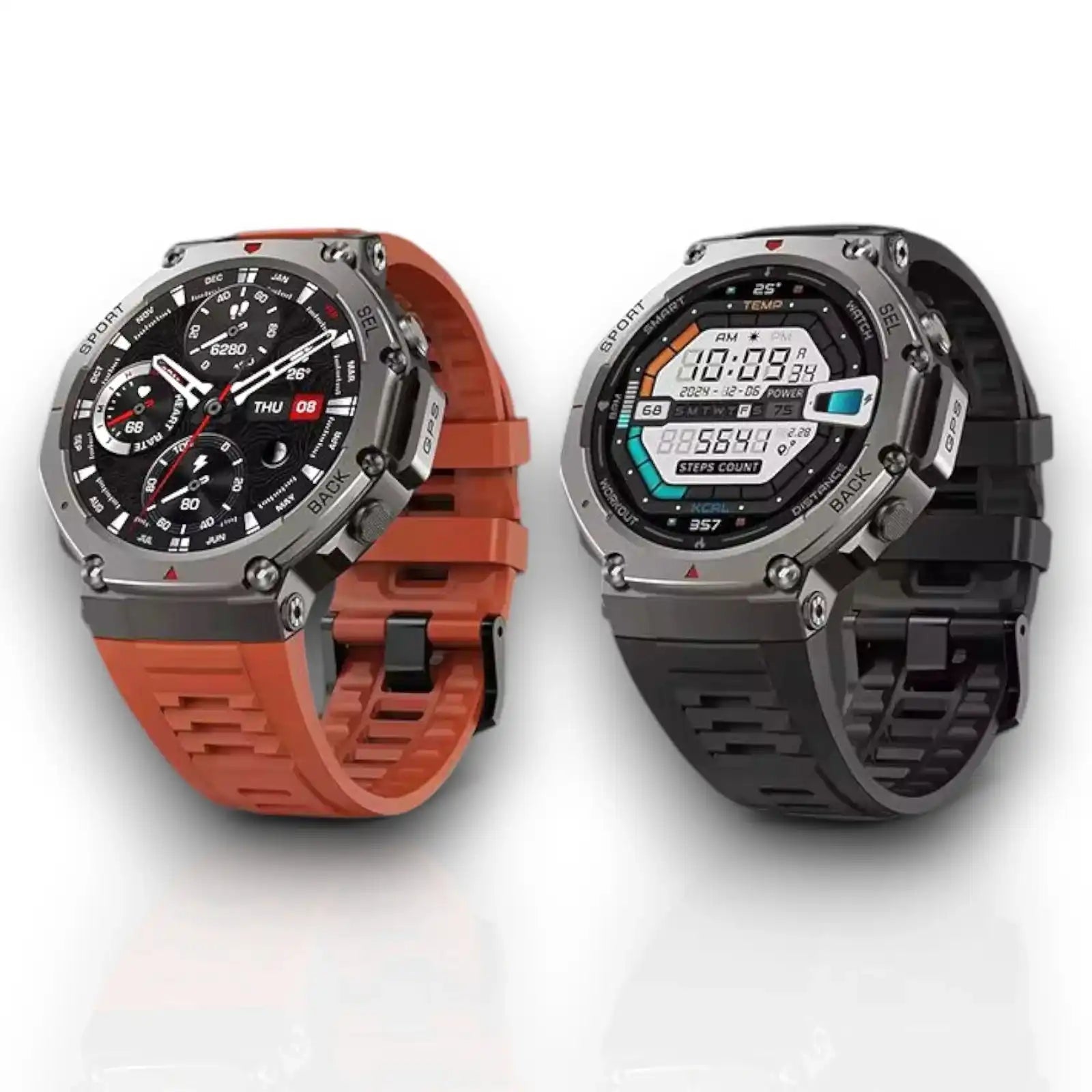 TUTT GPS Smart Watch – Advanced Outdoor Navigation; AI Health Tracking Always-on display G8