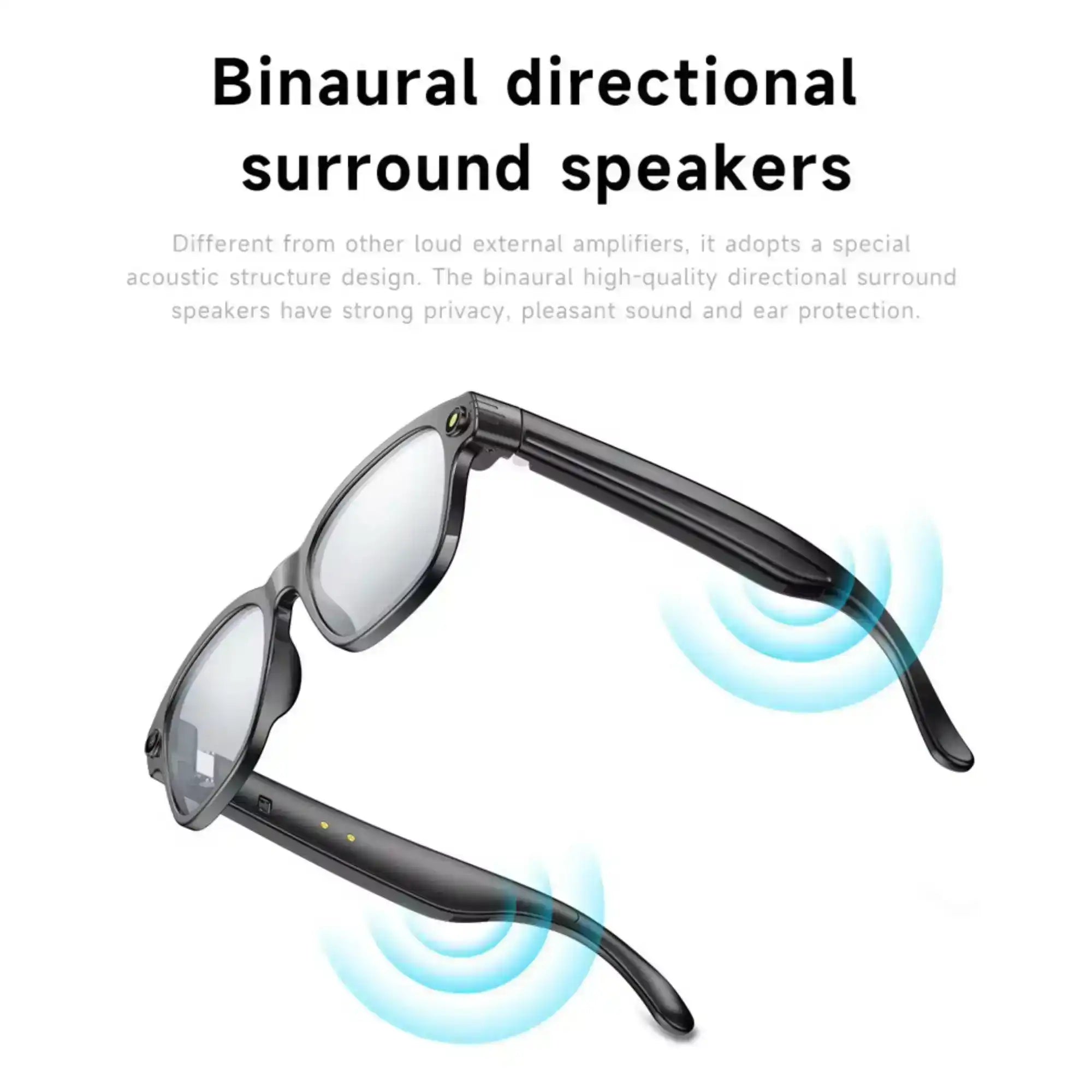 TUTT GS10 AI Glasses | Smart Sunglasses HD Camera + AI Integration & Intelligent Object Recognition | Replaceable with Prescription Lenses