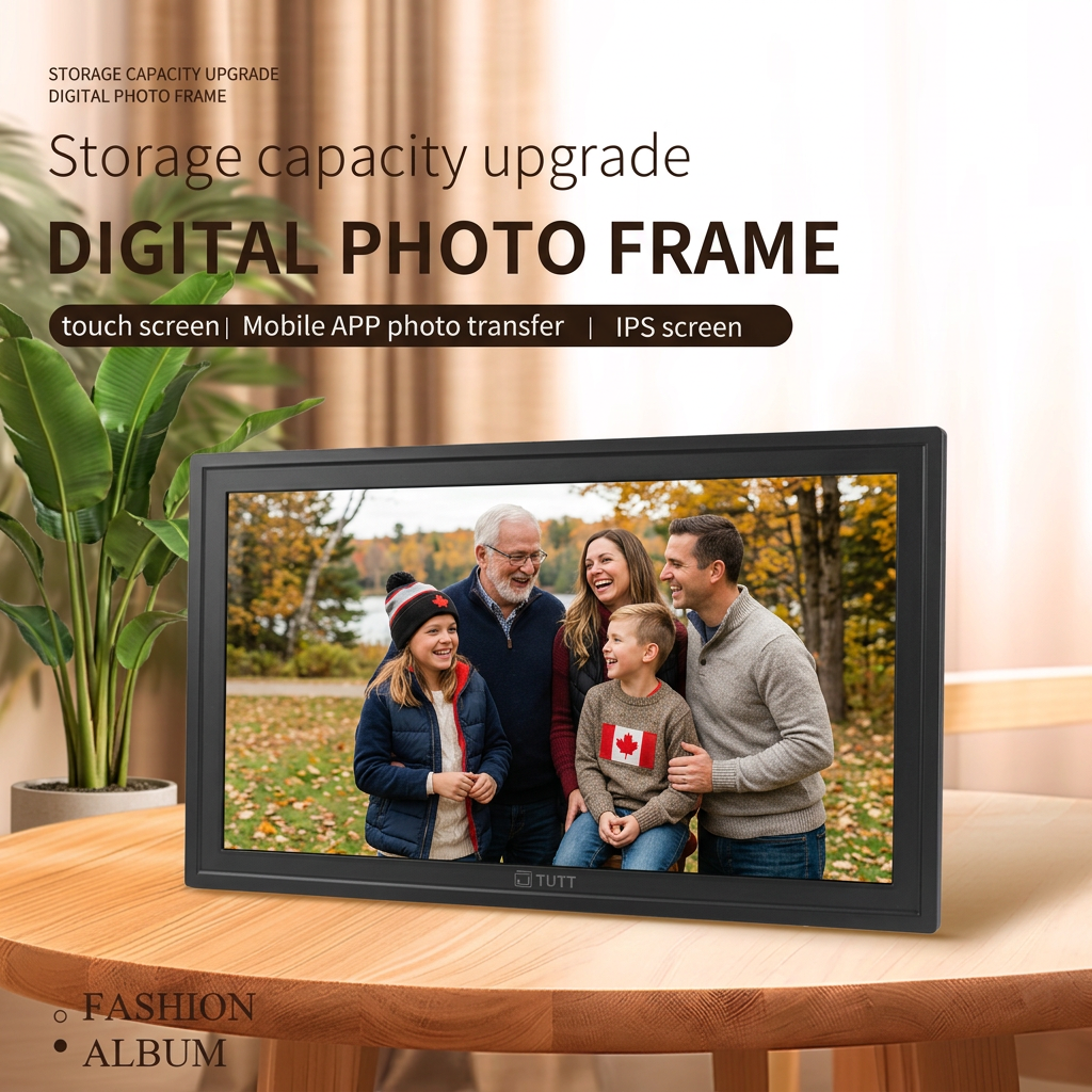 TUTT 21.5” Digital Calendar 32GB | Calendar, Wi-Fi Photo & Video Frame, Art Gallery | Premium Features No Subscription, Touchscreen