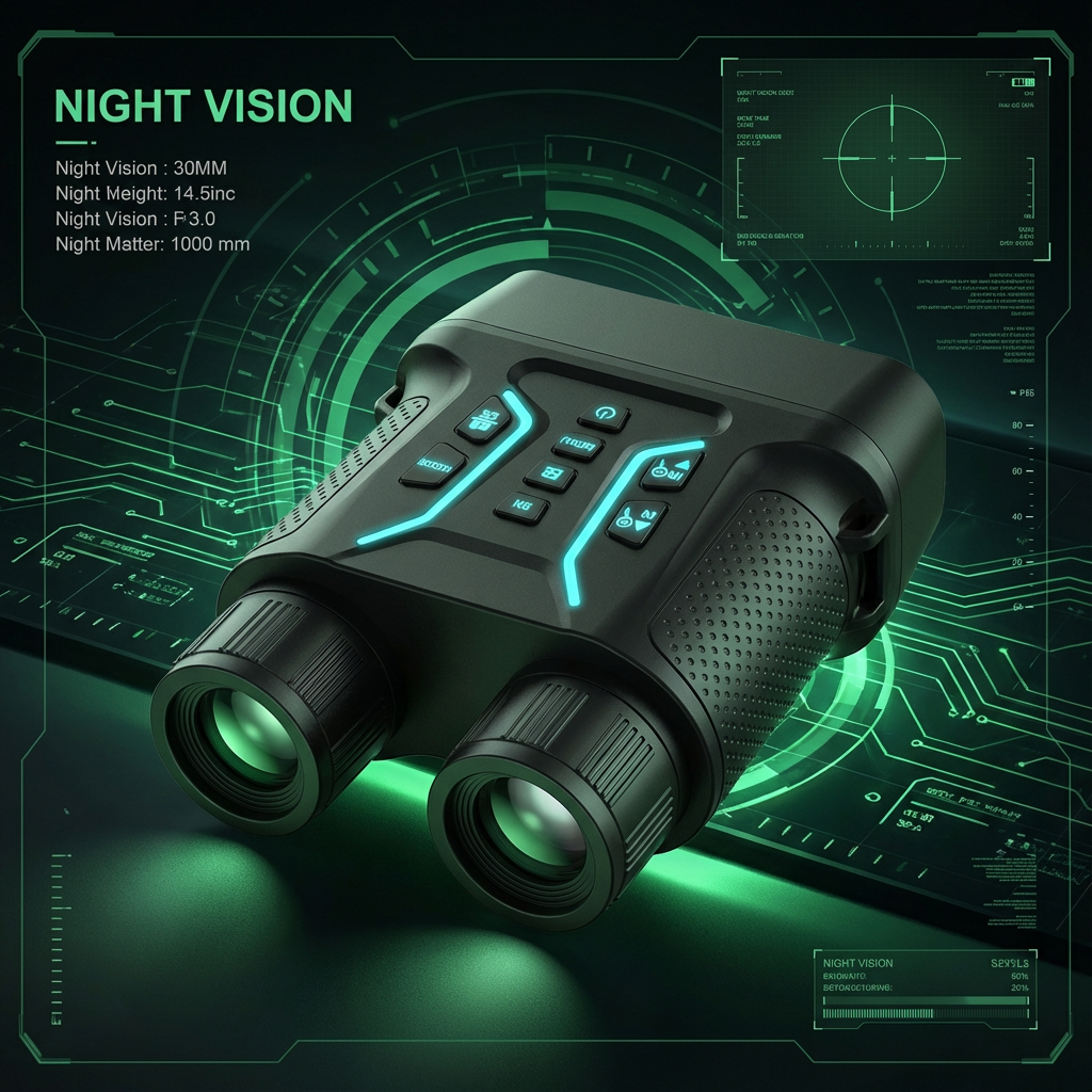 TUTT 4K Infrared Night Vision Goggles Day & Night Camera Binoculars 4.5-Inch HD Screen 4000mAh NV2183