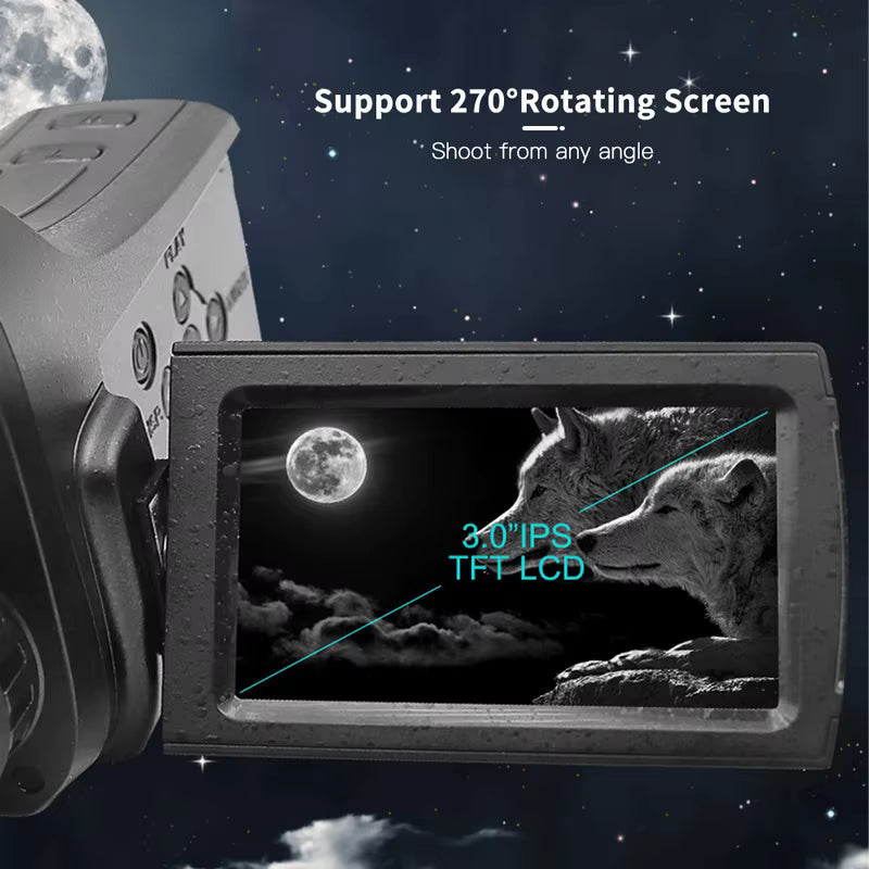 TUTT Night Vision Camcorder 4K/30fps 8x zoom Infrared 24MP Photo Resolution 700m 4000MAH Lithium Battery Waterproof NV C8
