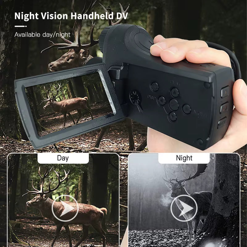 TUTT Night Vision Camcorder 4K/30fps 8x zoom Infrared 24MP Photo Resolution 700m 4000MAH Lithium Battery Waterproof NV C8