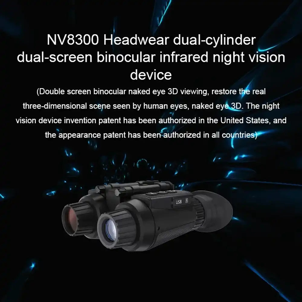 TUTT Night Vision Goggles 4k 3D infrared Binoculars camera Helmet-Mounted NV8300 SONY Starlight