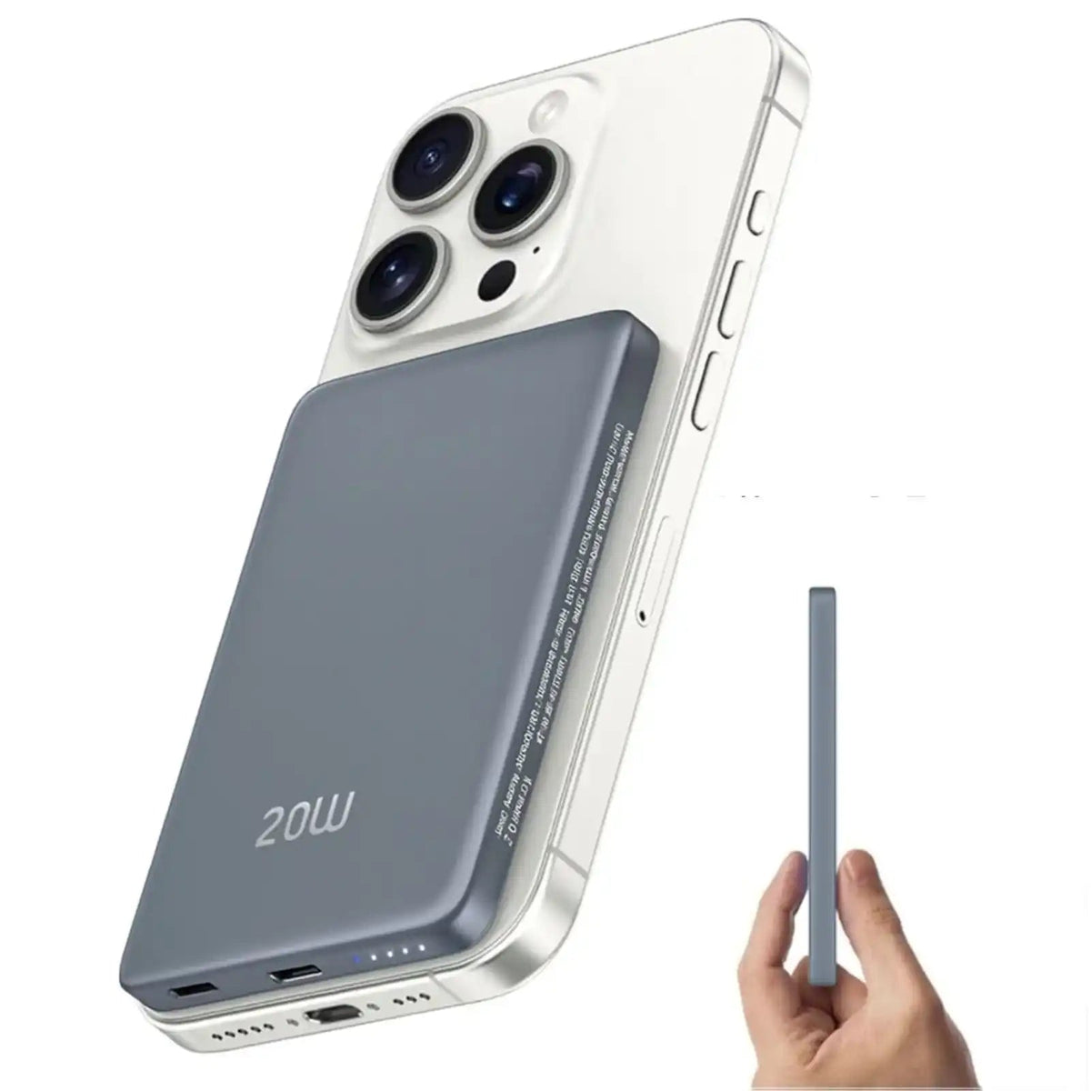 TUTT Power Bank 5000mAh Magnetic Wireless PD20W Fast Charging | Ultra Slim I5