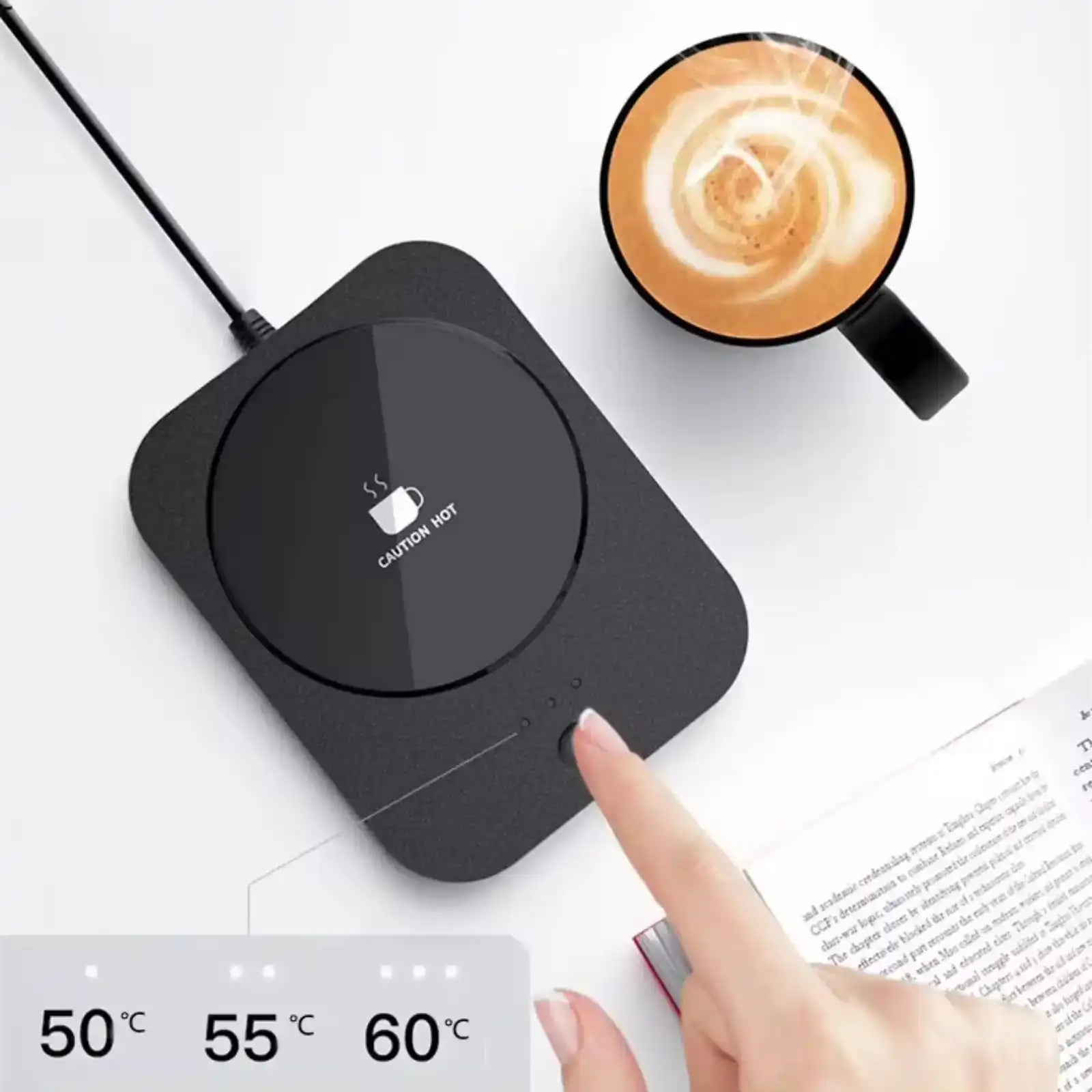 TUTT Mug Warmer – USB Smart Coffee Heater with 3-Level Temperature Control