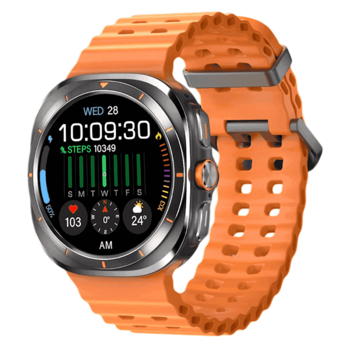 TUTT W7 Smart Watch for Men Women | 1.43” AMOLED Display | Advanced Fitness & Health Smartwatch