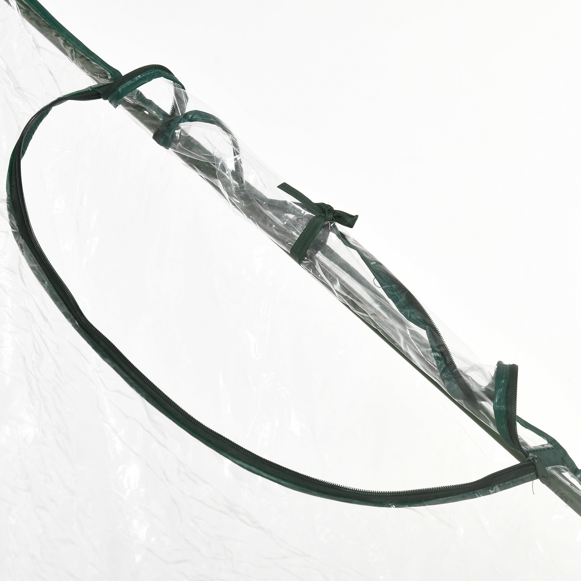 Outsunny Portable Flower Nursery: 6x3.3x5.5ft Mini Plant Growing PVC Tunnel Outdoor Warm House, Clear