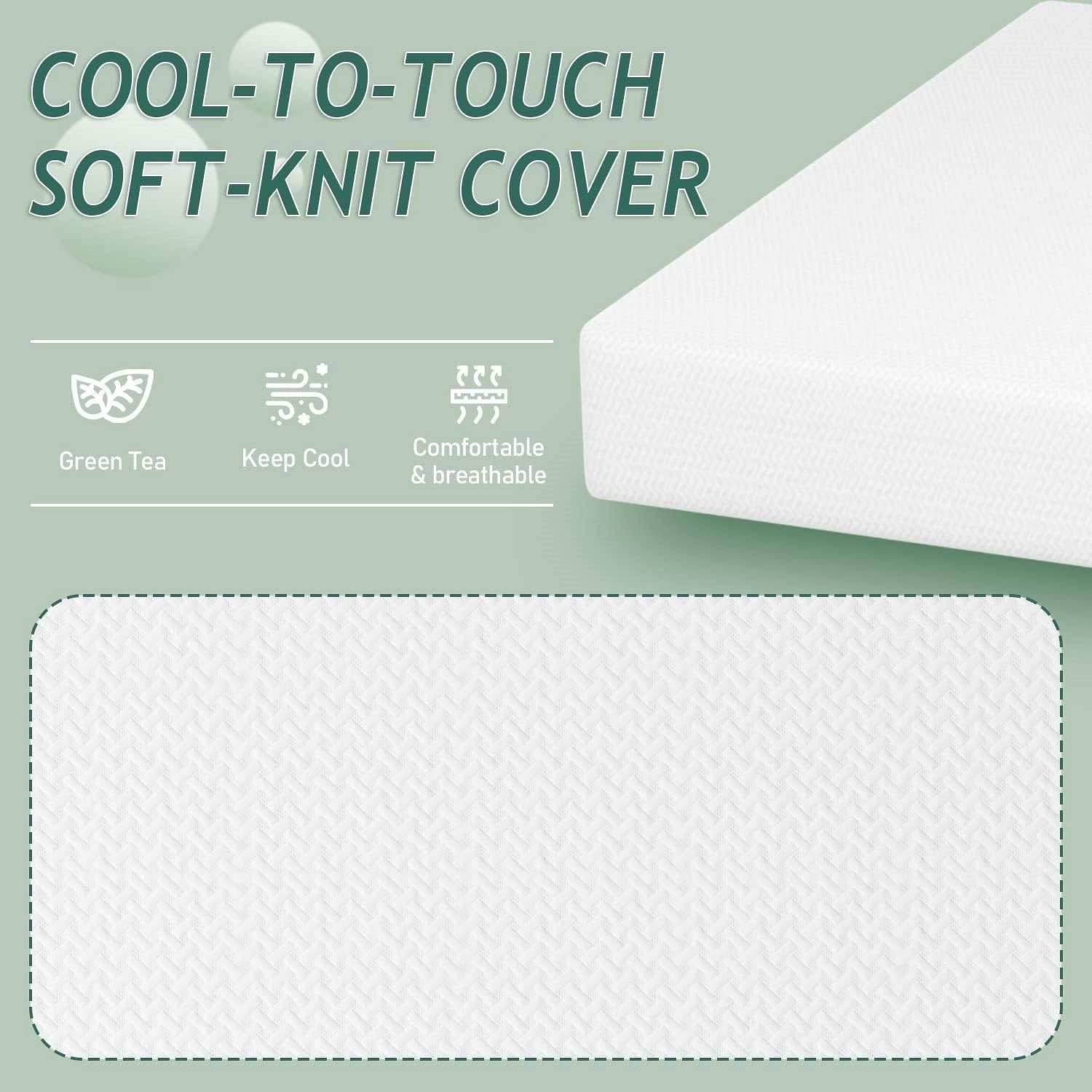 Twin size 10-inch Thick Medium Firm Cool Gel Memory Foam Mattress - Free Shipping