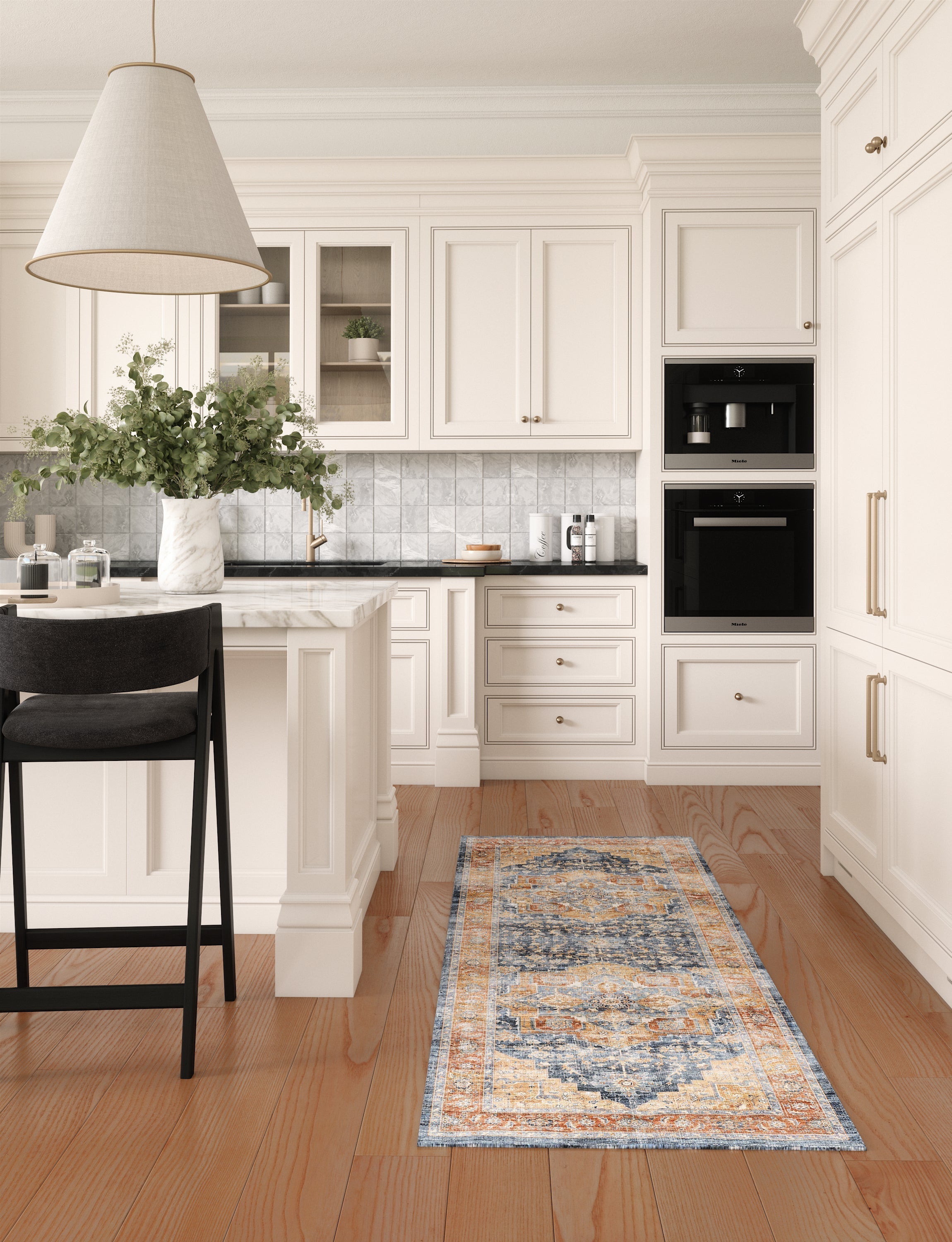 Talia Orange Blue Rug